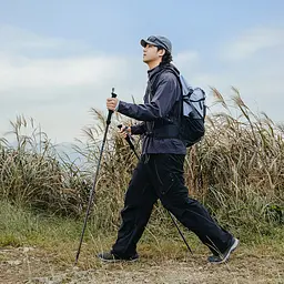 Трекінгова палиця Naturehike (CNK2450DS017) 130см - складна - сіра - мініатюра 10