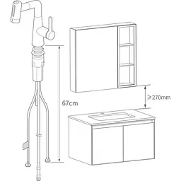 Змішувач для умивальника MiJia Pull-out Basin Faucet S1 (MJCLSMPLT01DB) [169362] - мініатюра 11