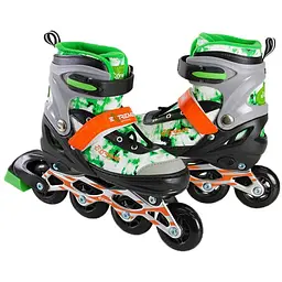 Дитячі ролики Extreme Motion RL2430 колеса що світяться зелені