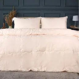 Літній постільний комплект MirSon Line Satin Light Pro Creamy з евкаліптовим волокном Двоспальний (2200010981759)