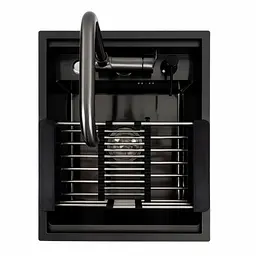 Кухонна мийка CM 40x50 прихована PVD чорна Platinum Handmade, Чорний - мініатюра 5