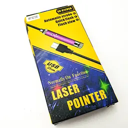 Лазерна указка, що працює від USB, червоний колір променя Laser Pointer UKC SN-R12USB (7080) - мініатюра 9