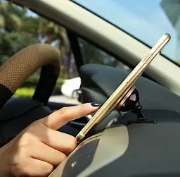 Автомобільний тримач холдер Baseus 360° Adjustable Magnetic Phone Mount SUCX140015 Gold - мініатюра 4