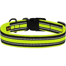 Нашийник для собак BronzeDog Mesh, розмір L, 35-53х2,5 см, лимонний - мініатюра 2