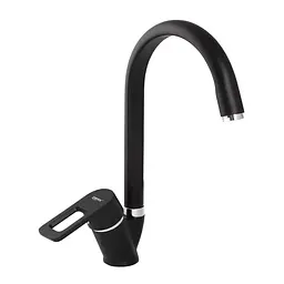 Змішувач для кухні Zerix Z5130-6 black ZX0356 Чорний матовий