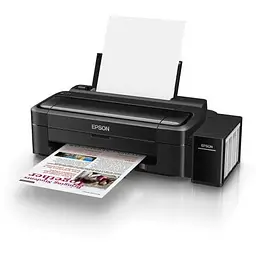 Принтер струменевий кольоровий A4 Epson L132  Black 5760х1440 dp до 27/15 стор/хв USB вбудоване СНПЧ по 70 мл чорнило 664 (C11CE58403) - мініатюра 2