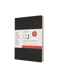 Записник Moleskine Cahier (2 шт) Subject великий, Чорний, Бордо (CH4STNB02)