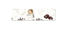 Вініловий кухонний фартух Happy Pocket Кава з шоколадом наклейка для кухні Напої Бежева 65х250 см Z181570 - мініатюра 7