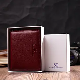 Жіночий шкіряний гаманець ST Leather 12,3х10х2 см acs0028423 - мініатюра 9