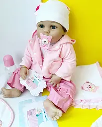 Силіконова колекційна лялька реборн reborn дівчинка моллі Reborn Dolls det0018829 - мініатюра 2