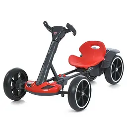 Дитячий електромобіль GO KART F1 з пультом і Bluetooth 390 Вт червоний