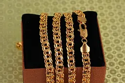 Ланцюг Xuping Jewelry круглий бісмарк 70 см 8 мм золотистий