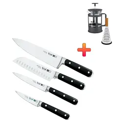 Набір ножів Prime Chef Krauff та Ніж сантоку 17.5 см + Френч-пресc та терка - мініатюра 10