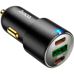 Автомобільний зарядний пристрій Hoco NZ6 PD45W USB-A+2хUSB-C Black (765185) [151276] - мініатюра 5