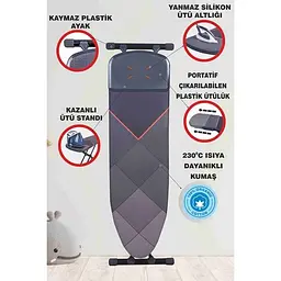 Прасувальна дошка Harbinger Grey, 150х43 см, сірий (ММ 152 Grey) - мініатюра 7