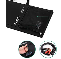 Портативная солнечная панель Aukey PBP10 60W Solar Panel, зажимы 12В/5А, USB Type-C - мініатюра 3