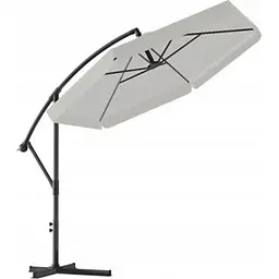 Садова парасоля GardenLine GAO5316 Banana з LED підсвіткою Gray [144793] - мініатюра 2