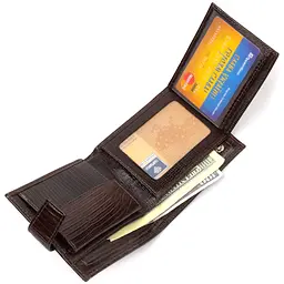 Чоловічий шкіряний гаманець Canpellini 11,5х9,7х2 см acs0025699 - мініатюра 5