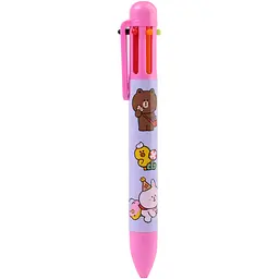 Ручка кулькова автоматична Yes Line Friends 0,7 мм 6 кольорів (412245)