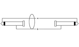 Коммутационный кабель 2xJack 6,3 — 2xJack 6,3 0.6м Cordial CIU 0,6 PP Rean Silver - мініатюра 2