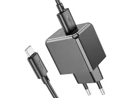 Мережевий зарядний пристрій Hoco CS11A Ocean Type-A to Type-C cable Black (6942007603607)