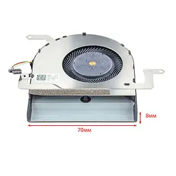 Вентилятор для Asus M580 N580 X580GD X580VD X580VN, (CPU FAN 5V 0.5A, 13NB0FL0P04011, 13N1-29P0101, FJNL DFS501105PQ0T) - мініатюра 3