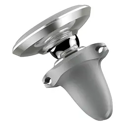 Магнітний автотримач для телефону Baseus Magnetic Air Vent Car Mount SUGX-A0S Сріблястий (5485400704) - мініатюра 3