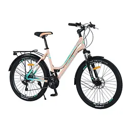Велосипед Forte Evrika 19"/26" блакитно-бежевий