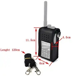 Шкіряний чохол з ремінцем Retevis J9110H для рацій Retevis RT3, RT3S, TYT MD-380 та інших (100919) - мініатюра 7