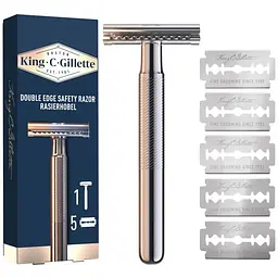 Бритва Gillette King C. Безпечна з 5 змінними лезами (7702018590148)
