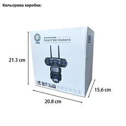 IP-камера вулична з потрійним об'єктивом XON Wi-Fi 1080P SmartCam (TCWEW23VB 3985) Чорна - мініатюра 8