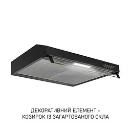Витяжка плоска Minola HPL 622 BL - мініатюра 3
