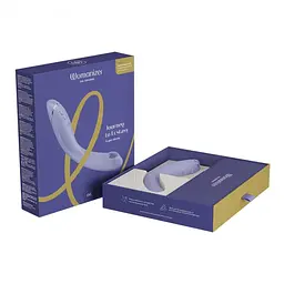 Лубрикант Womanizer OG Lilac + 50 мл - Вакуумний вибратор для точки G, 17,6 см фиолетовый - миниатюра 19