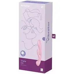 Вібратор-кролик Satisfyer Triple Oh - мініатюра 8