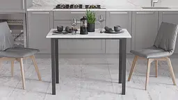 Стіл універсальний Knap Ferrum-decor 750x1200x600 Чорний метал ДСП Білий 16 мм (FRD-106346) - мініатюра 2
