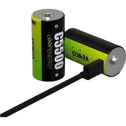 Акумулятор Verico C/R14 USB Type-C 3700mAh 1.5V Li-ion * 2 (LoopEnergy) (1BTOV-A4N0A2-NN) - мініатюра 3