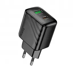 Мережевий зарядний пристрій адаптер HOCO CS25A Rico 1 USB/1Type-C, 20W/3A, підтримка швидкого заряджання PD/QC/FCP/AFC