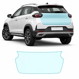Антигравійна захисна бронеплівка за лекалами для Chery Tiggo 2 Pro I 2022- зона кришки багажника