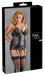 Корсет Cottelli Bondage Basque Bondage, 85D/L (чорний) - мініатюра 8