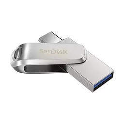 SanDisk Накопичувач 512GB USB 3.1 Type-A + Type-C Dual Drive Luxe Срібний - мініатюра 9