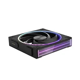 Zalman Корпусний вентилятор Zalman ZM-DF120R ARGB, 120мм, 800-2300rpm, 4pin, PWM, 3pin+5VARGB, 34,5dBa, POGO pin, Magnetic, Reversed, чорний - мініатюра 2