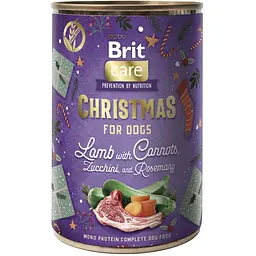 Вологий корм Brit Care Mono Protein Christmas для собак різдвяна вечеря ягня 400 г