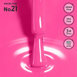 Гель-лак для нігтів 21 Malibu Pink Shelly 12 мл - мініатюра 2
