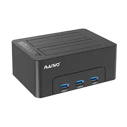 Док-станція клонувальник Maiwo для двох SSD/HDD 2.5/3.5" SATA 3xUSB 3.0 (K3082H 6071) Чорна