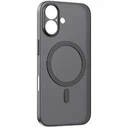Силіконовий чохол iPhone 17 Momax CaseForm Lite Magnetic Case with MagSafe - Матовий чорний, Obsidian Black (MTAP25SD)