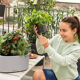 Вазон Lechuza Pila Planter Color 35х35х16.5см блакитний (15942) - мініатюра 10