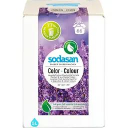 Органическое жидкое средство для стирки цветных и черных вещей Sodasan Color Lavender 5 л