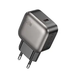 Адаптер мережевий Borofone Absolute single-port charger BAS53A |1Type-C, 20W/3A, PD/QC|