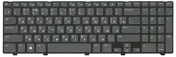 Клавіатура для ноутбука Dell Inspiron (3521, 5521, 3537, 5537) Чорна, (Чорна рамка)