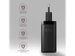 Мережевий зарядний пристрій AXAGON 65 W Black (ACU-DPQ65) - мініатюра 5